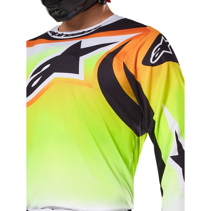 Alpinestars Fluid Wurx Motocross Trui geel en zwart