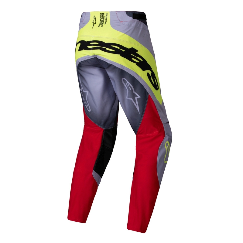 Alpinestars Techstar Melt Motorcross Broek Rood en Grijs