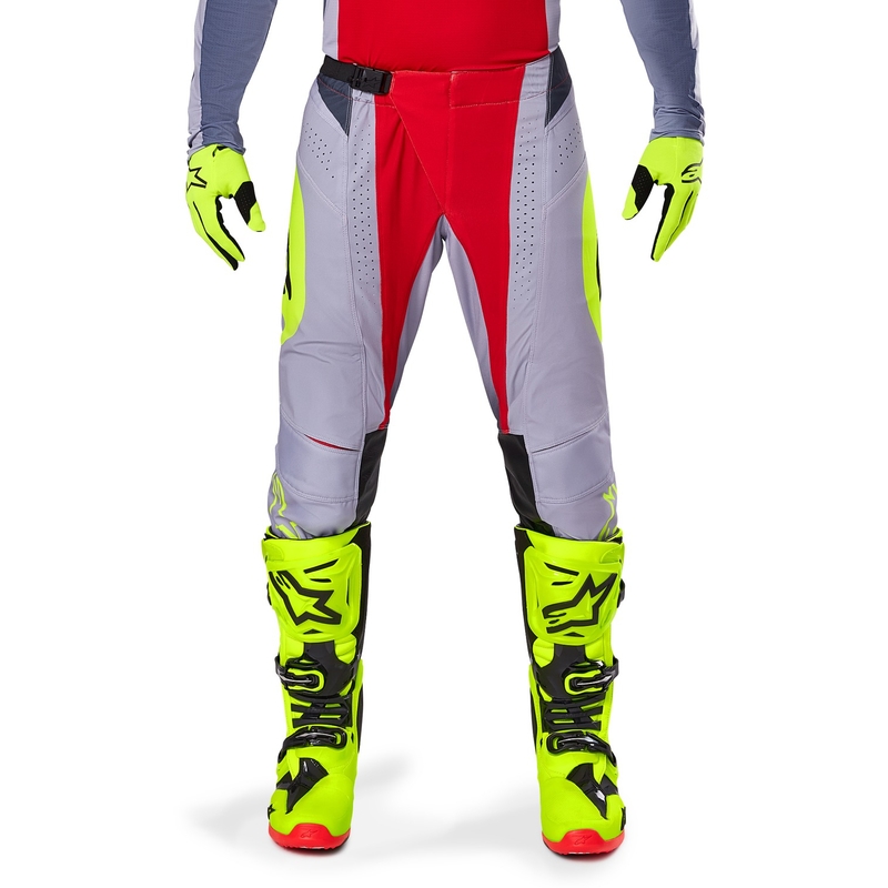 Alpinestars Techstar Melt Motorcross Broek Rood en Grijs