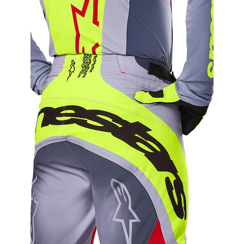 Alpinestars Techstar Melt Motorcross Broek Rood en Grijs