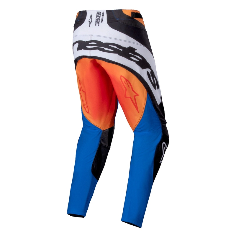 Alpinestars Techstar Melt Motorcross Broek Oranje en Blauw