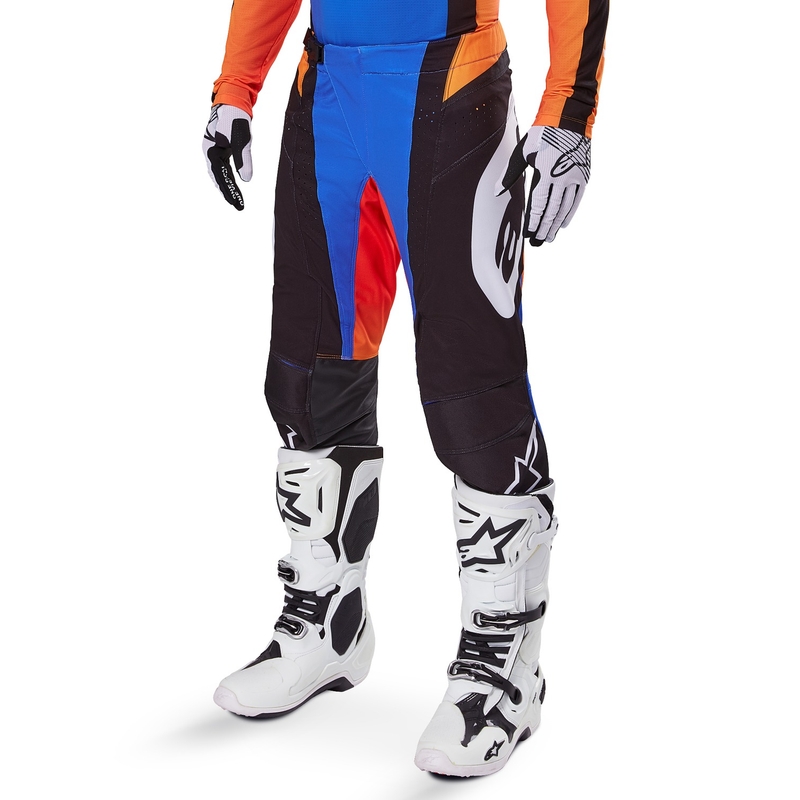 Alpinestars Techstar Melt Motorcross Broek Oranje en Blauw