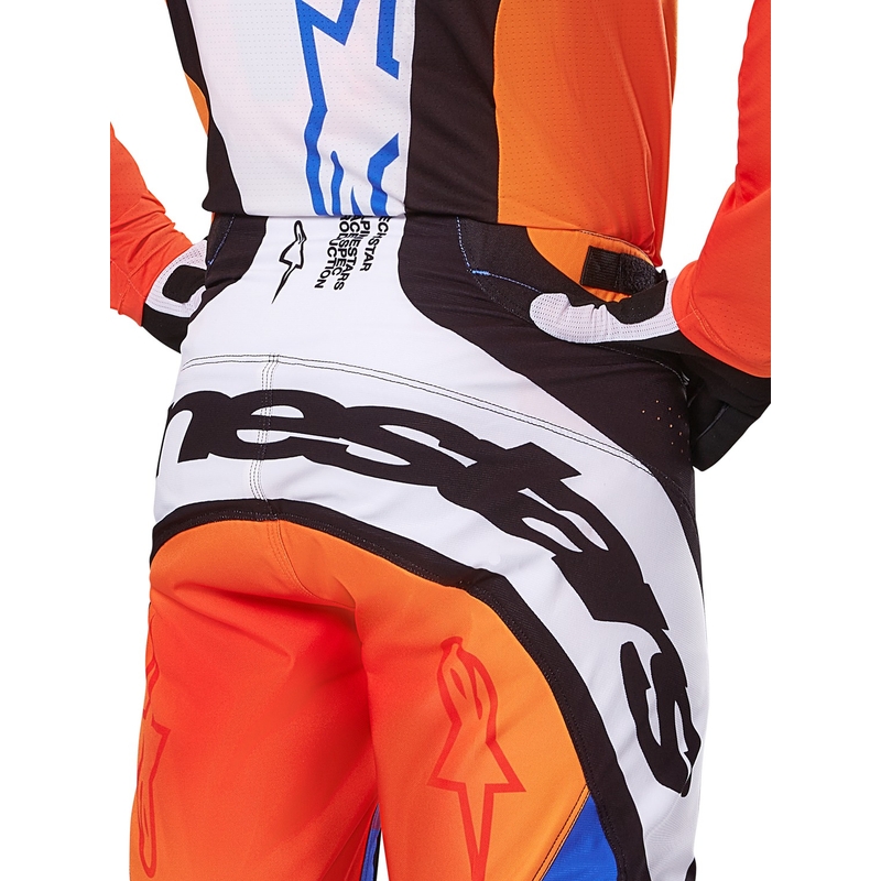 Alpinestars Techstar Melt Motorcross Broek Oranje en Blauw
