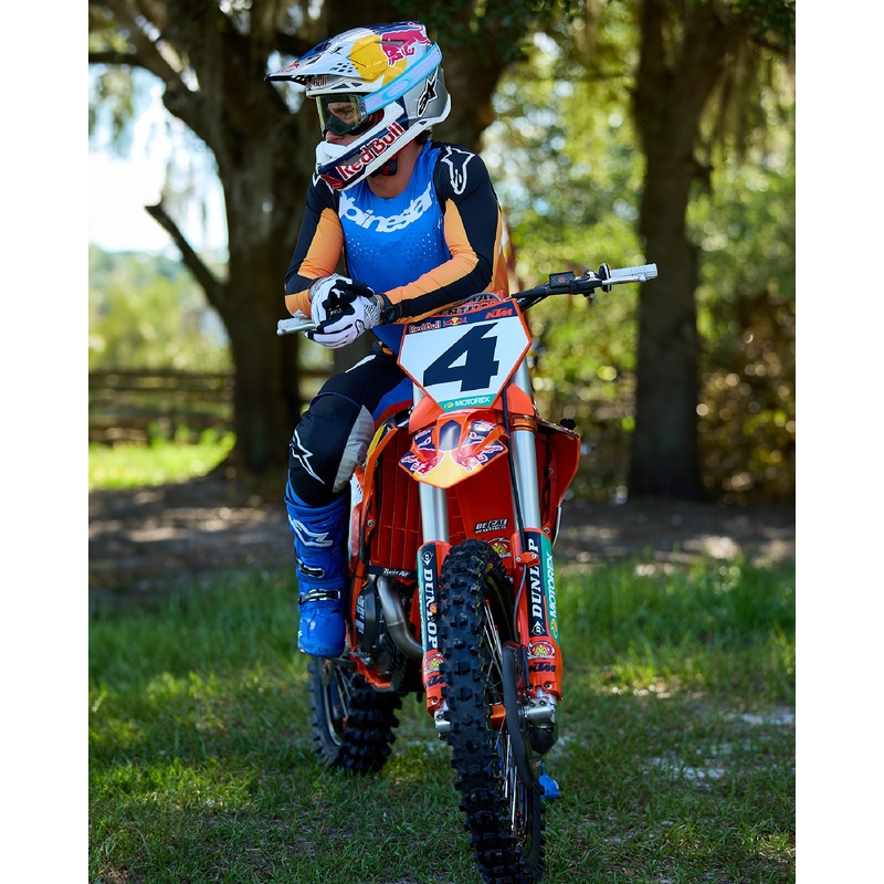 Alpinestars Techstar Melt Motorcross Broek Oranje en Blauw