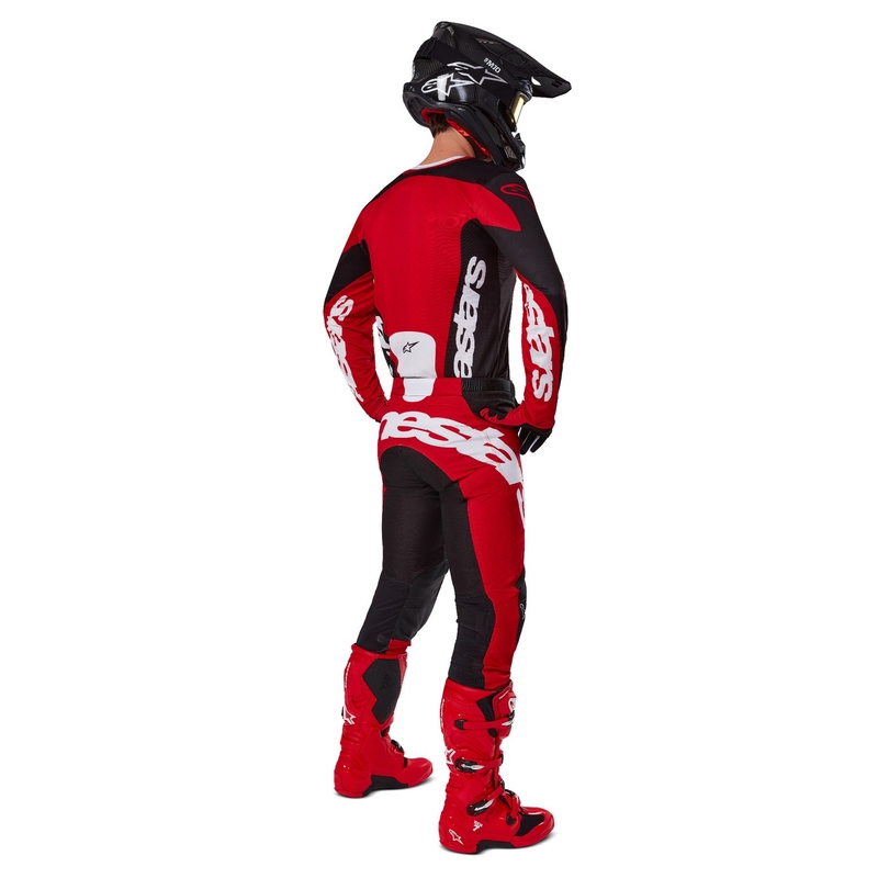 Alpinestars Racer Veil Motorcross Broek Zwart en Rood