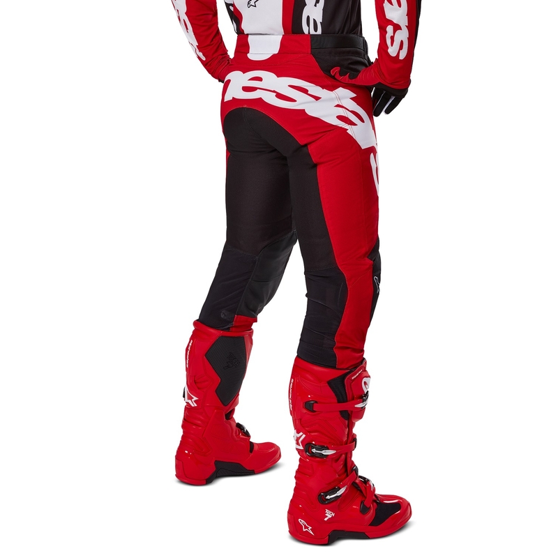 Alpinestars Racer Veil Motorcross Broek Zwart en Rood