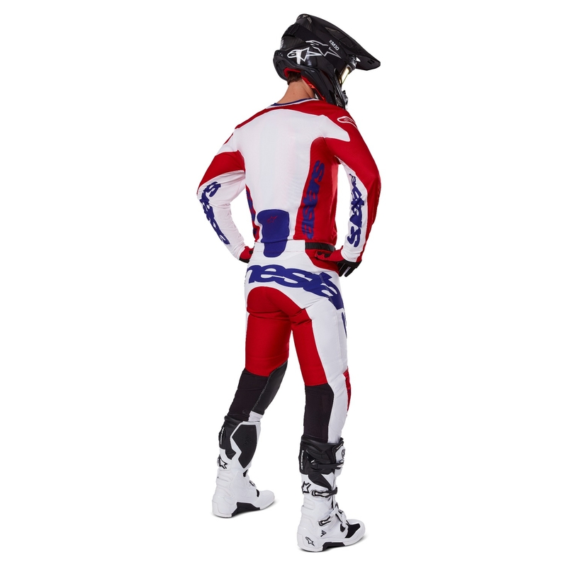 Alpinestars Racer Veil Motorcrossbroek rood/wit