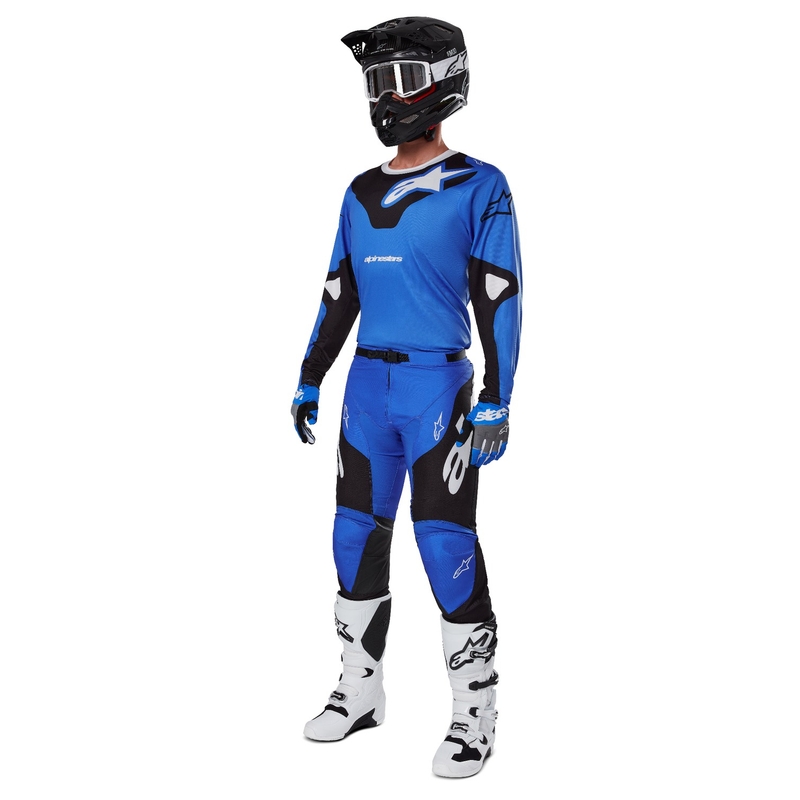 Alpinestars Racer Veil Motorcross Broek Blauw en Zwart