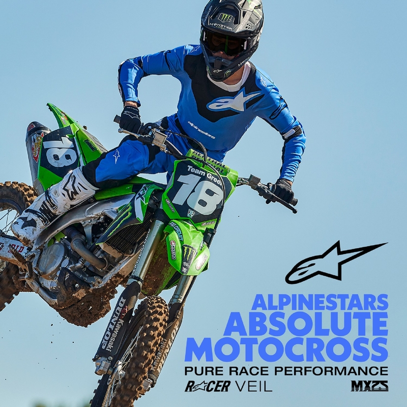 Alpinestars Racer Veil Motorcross Broek Blauw en Zwart