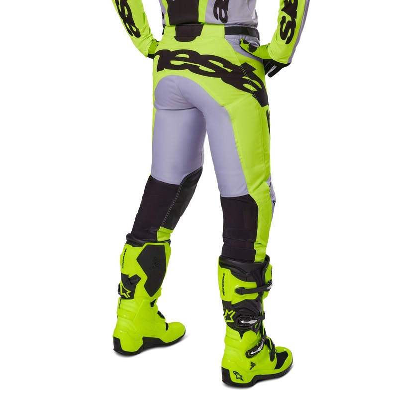 Alpinestars Racer Veil motorcrossbroek grijs-fluo geel