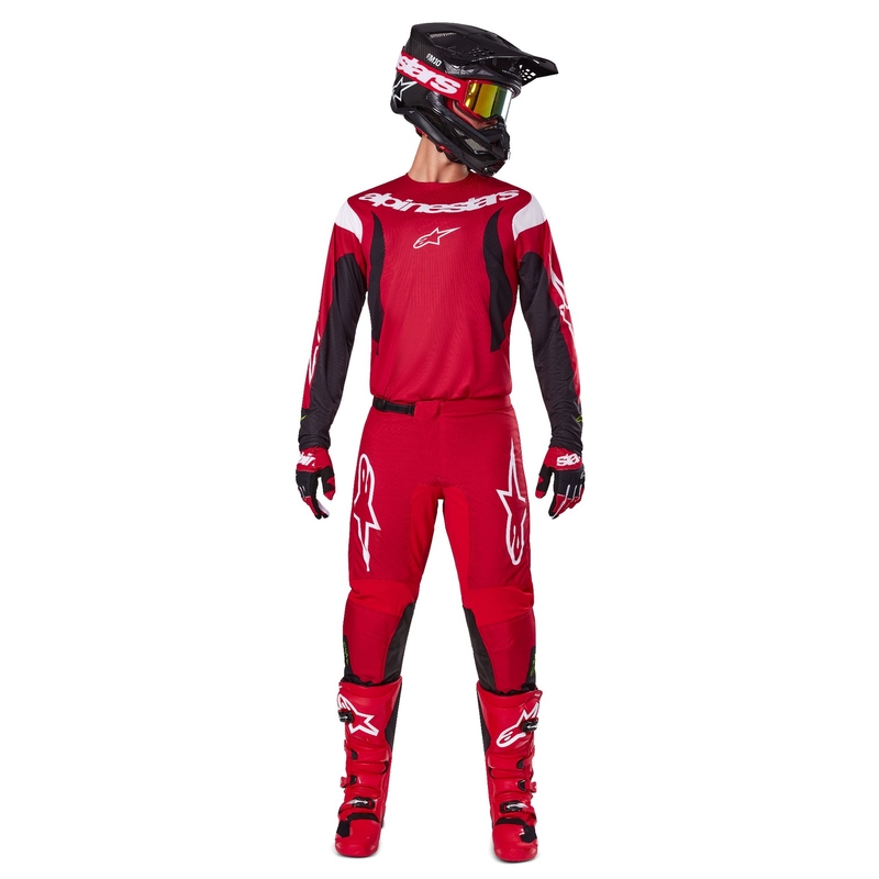 Alpinestars Fluid Haul Motorcrossbroek Rood en Zwart