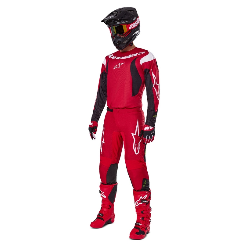 Alpinestars Fluid Haul Motorcrossbroek Rood en Zwart