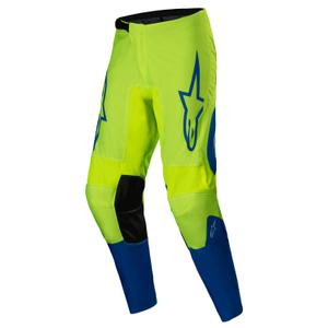 Alpinestars Fluid Haul motorcrossbroek fluo geel-blauw