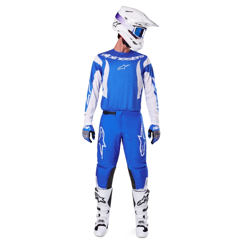 Alpinestars Fluid Haul Motorcross Broek Blauw Wit