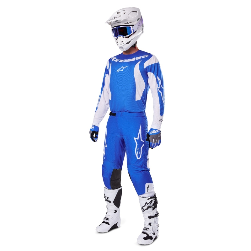 Alpinestars Fluid Haul Motorcross Broek Blauw Wit