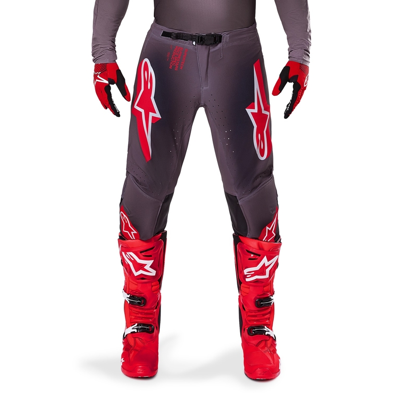 Alpinestars Supertech Lipan Rook Rood Motorcross Broek