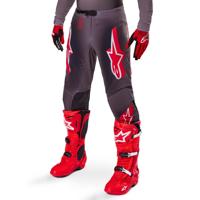 Alpinestars Supertech Lipan Rook Rood Motorcross Broek