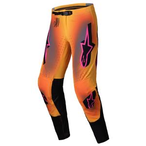 Alpinestars Supertech Lipan Motorcross Broek geel en roze