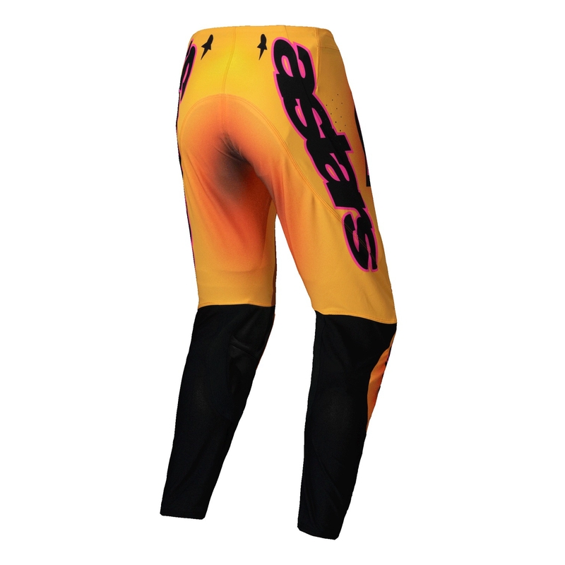 Alpinestars Supertech Lipan Motorcross Broek geel en roze