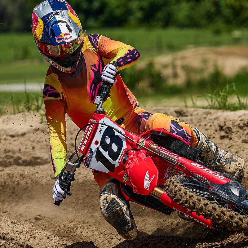 Alpinestars Supertech Lipan Motorcross Broek geel en roze