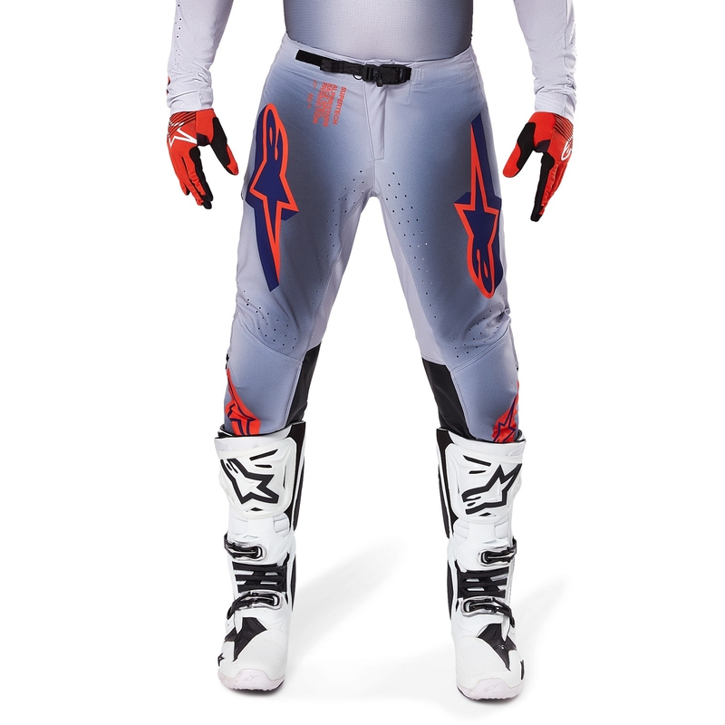 Alpinestars Supertech Lipan motorcrossbroek grijs-fluoranje