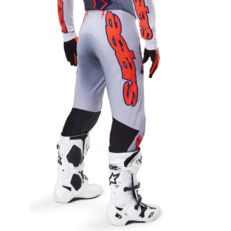 Alpinestars Supertech Lipan motorcrossbroek grijs-fluoranje