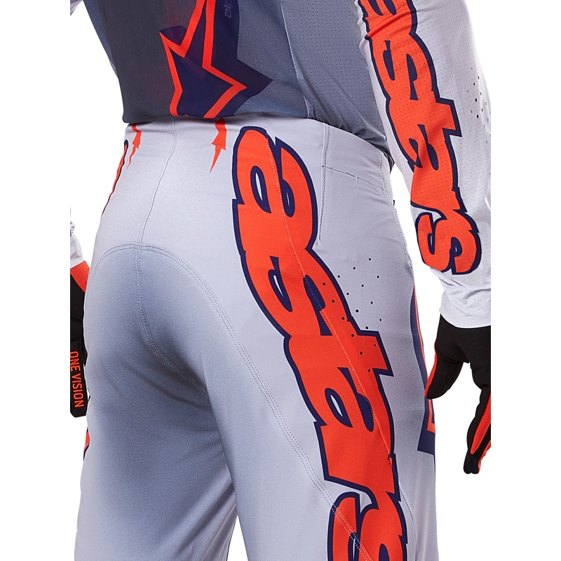 Alpinestars Supertech Lipan motorcrossbroek grijs-fluoranje