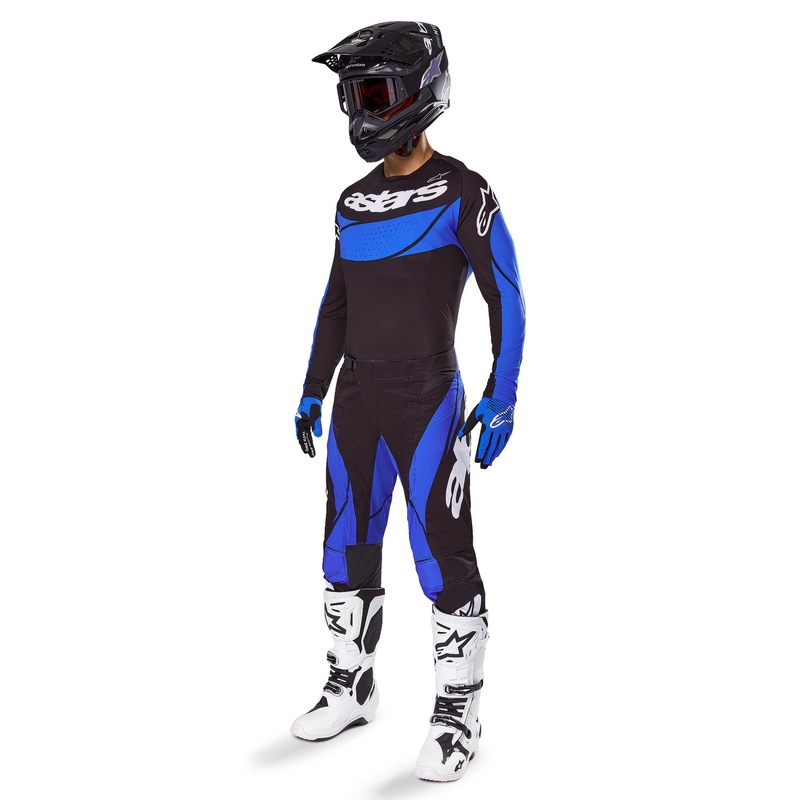 Alpinestars Techstar Dreem Motorcross Broek Zwart en Blauw