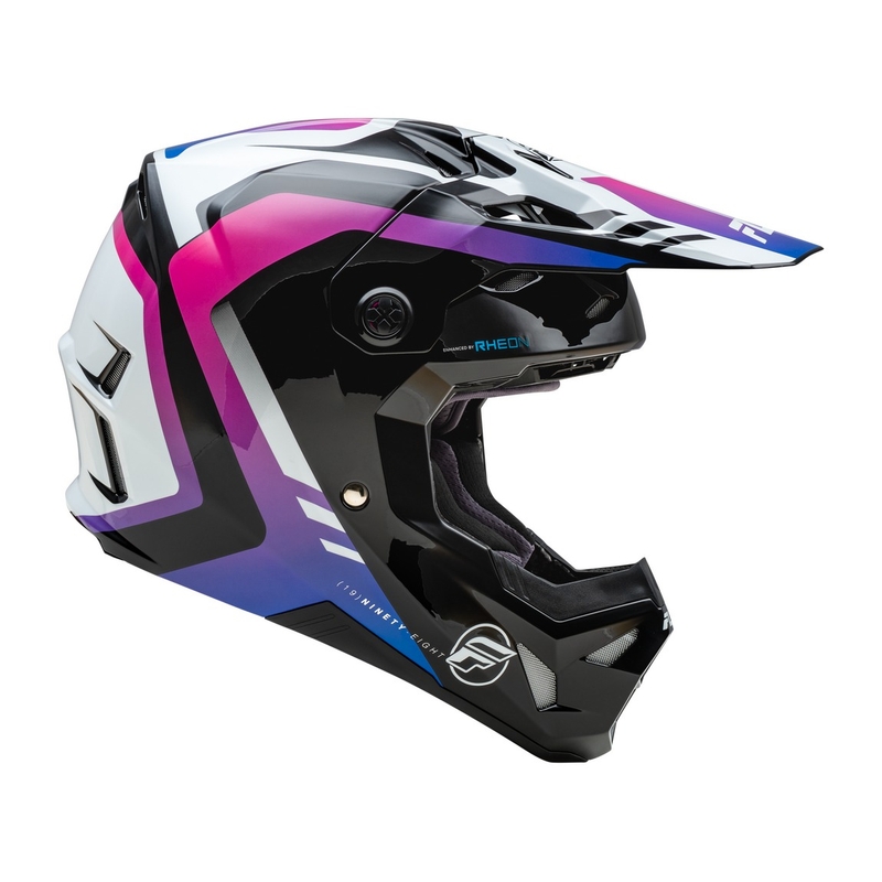 Motorcrosshelm FLY Racing Formula CP wit-zwart-paars