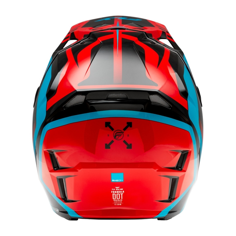 Motorcrosshelm FLY Racing Formula CP rood-zwart-blauw