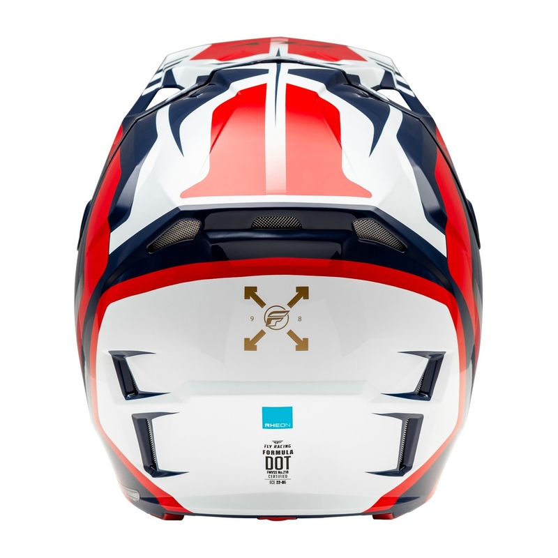 Motorcrosshelm FLY Racing Formula CP rood-wit-blauw