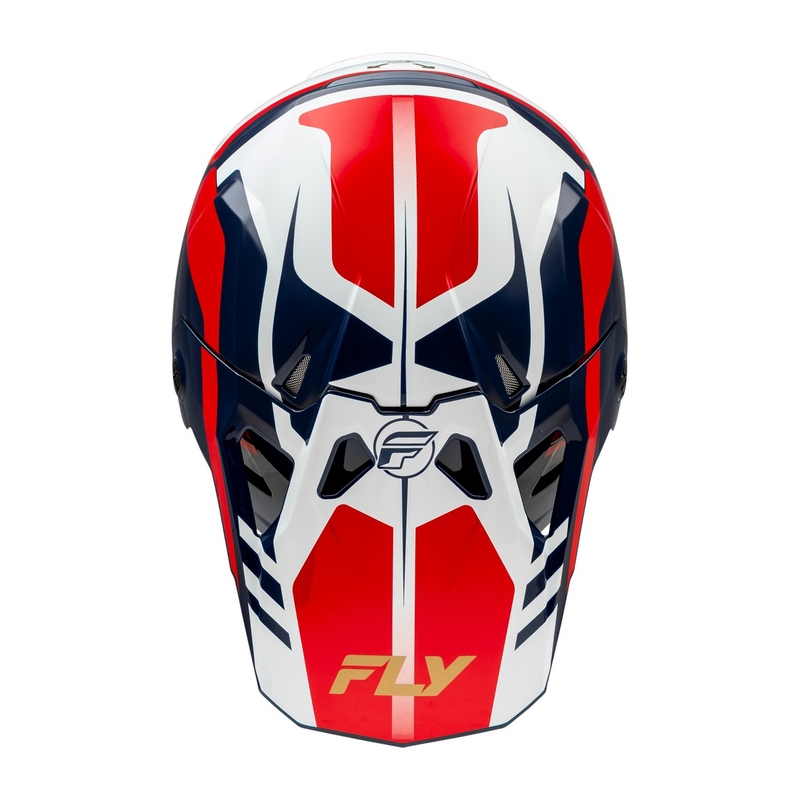 Motorcrosshelm FLY Racing Formula CP rood-wit-blauw