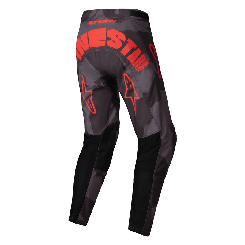 Alpinestars Racer Hollow Motorcrossbroek grijs camo-fluoranje