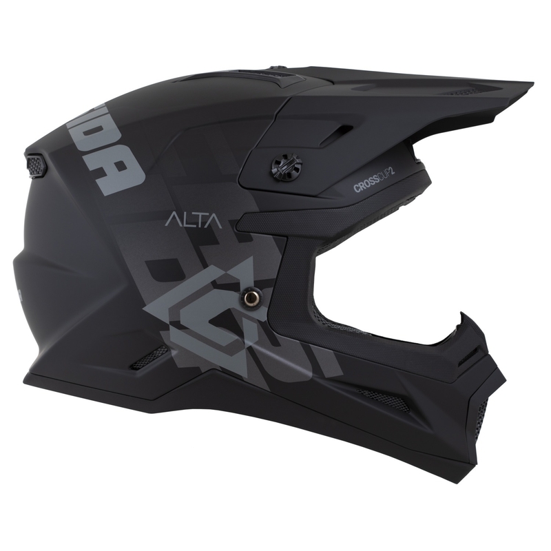 Cassida Cross Cup 2 Alta motorcrosshelm mat zwart-grijs