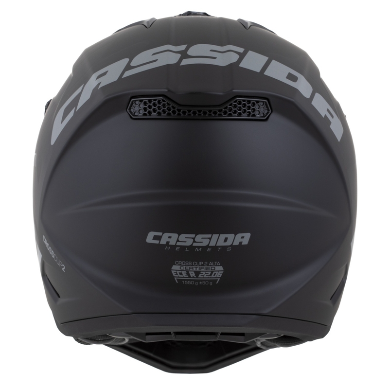 Cassida Cross Cup 2 Alta motorcrosshelm mat zwart-grijs