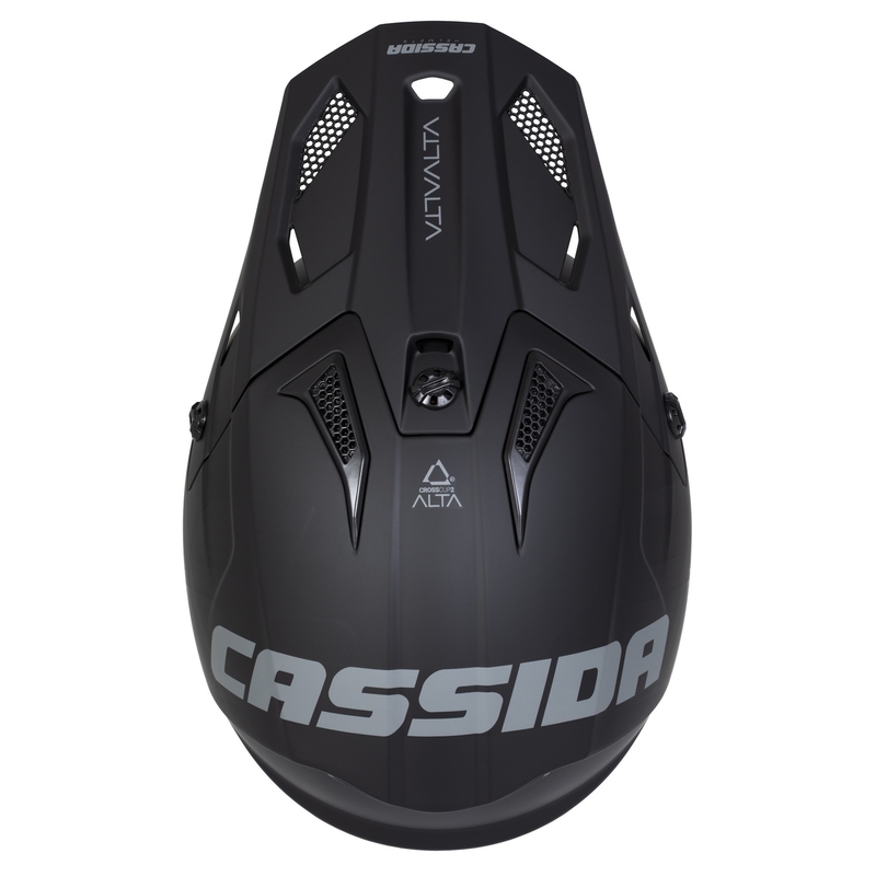 Cassida Cross Cup 2 Alta motorcrosshelm mat zwart-grijs