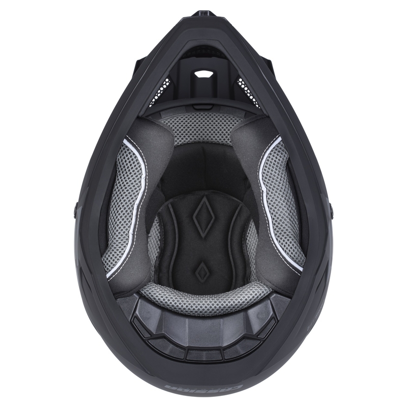 Cassida Cross Cup 2 Alta motorcrosshelm mat zwart-grijs
