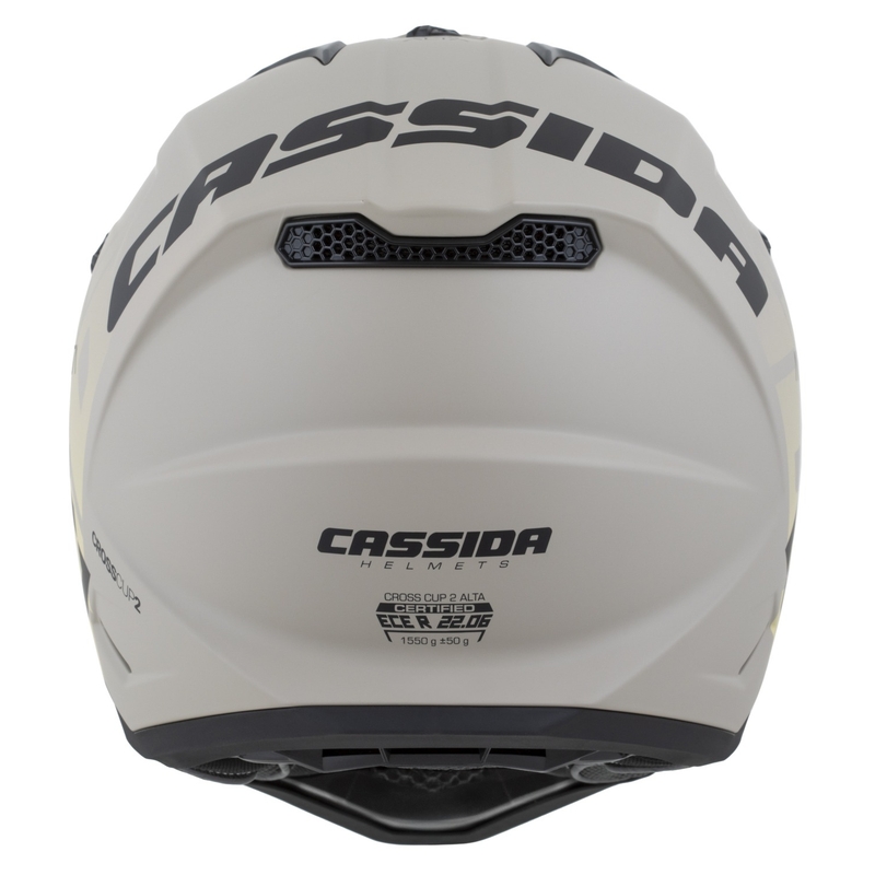 Cassida Cross Cup 2 Alta motorcrosshelm mat zandgrijs
