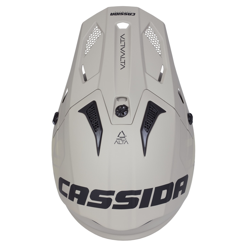 Cassida Cross Cup 2 Alta motorcrosshelm mat zandgrijs
