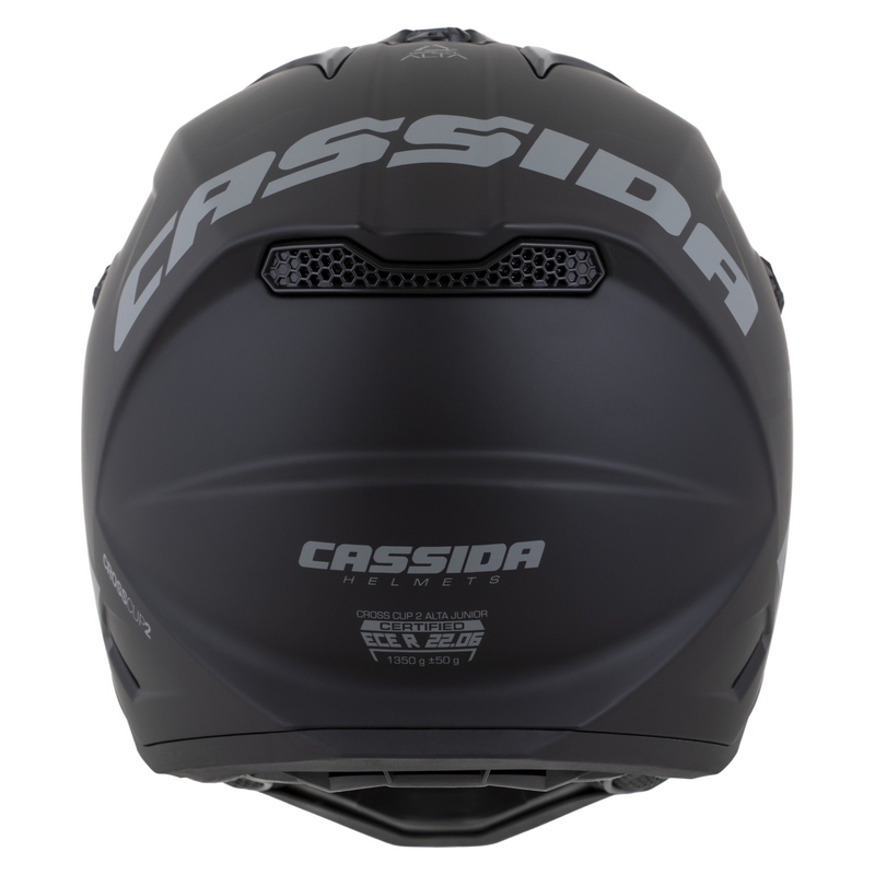 Kinder crosshelm Cassida Cross Cup 2 Alta mat zwart-grijs