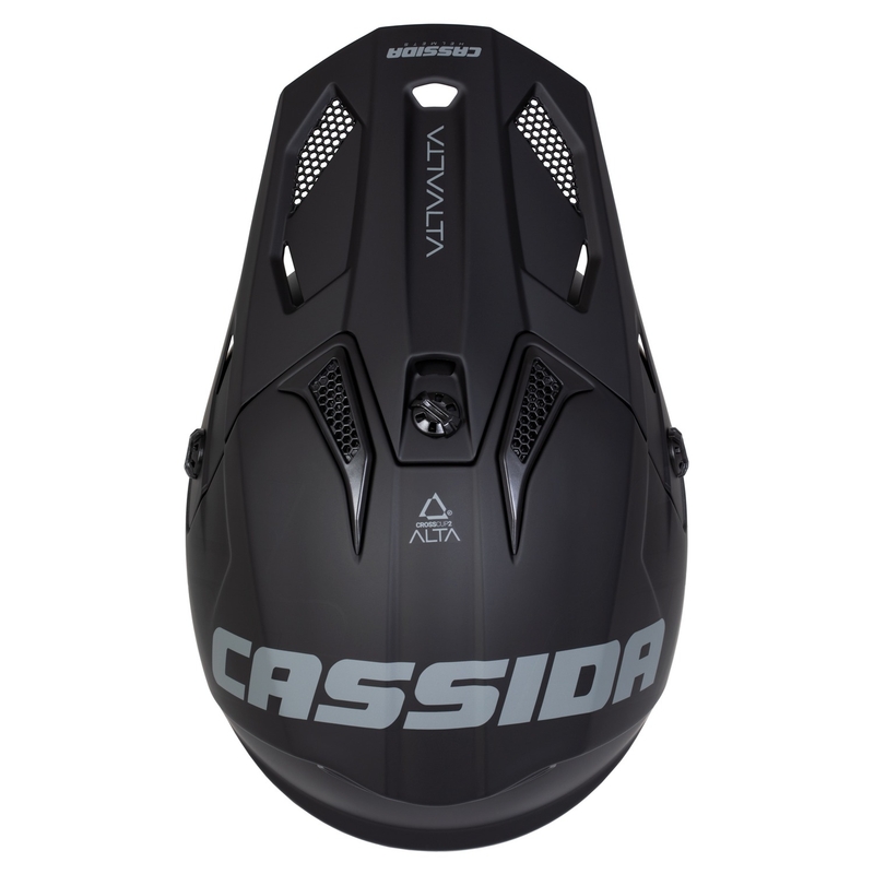Kinder crosshelm Cassida Cross Cup 2 Alta mat zwart-grijs