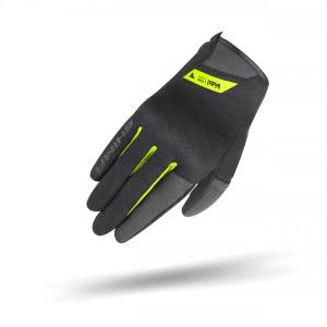 Kinder motorhandschoenen Shima One EVO zwart-fluo geel