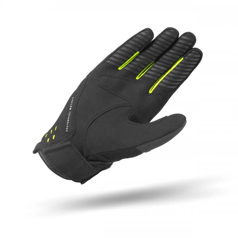 Kinder motorhandschoenen Shima One EVO zwart-fluo geel