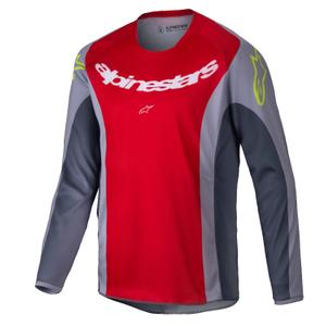 Kinder motorcross trui Alpinestars Racer Melt rood-grijs