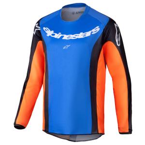 Kinder motorcross trui Alpinestars Racer Smelt oranje en blauw