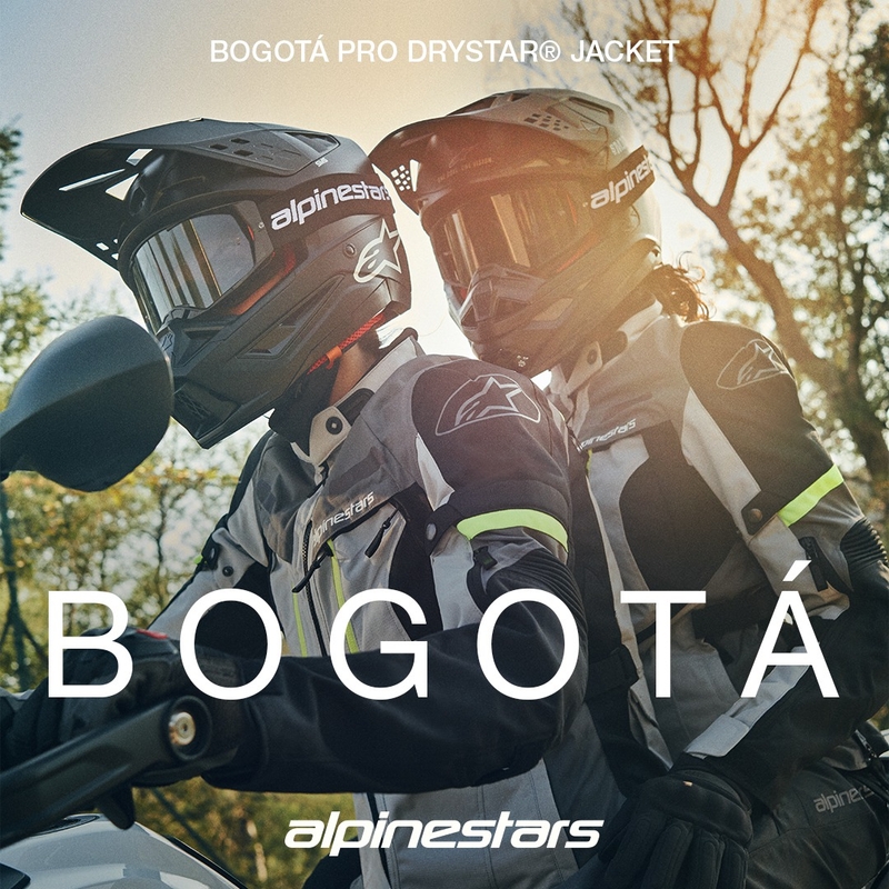 Alpinestars Bogota PRO Drystar motorjack groen-zwart