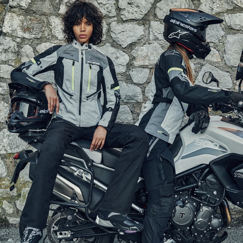 Alpinestars Bogota PRO Drystar motorjack grijs-zwart-fluogeel