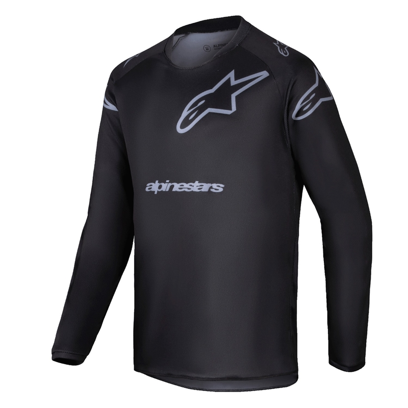 Alpinestars Racer Graphite Kinder Motorcross Trui Zwart
