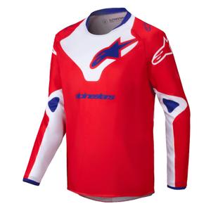 Kinder motorcross trui Alpinestars Racer Veil rood en wit