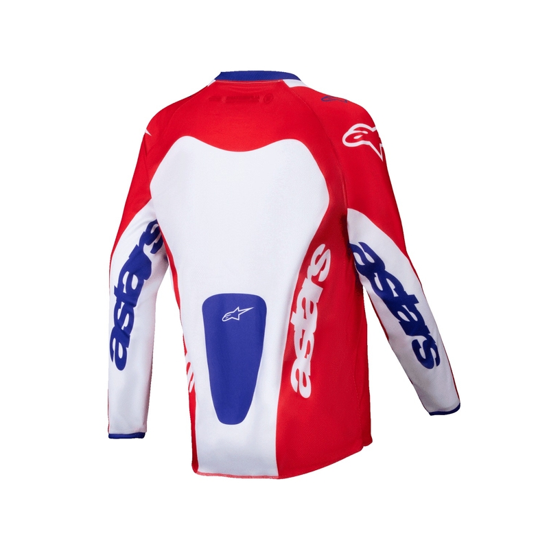Kinder motorcross trui Alpinestars Racer Veil rood en wit